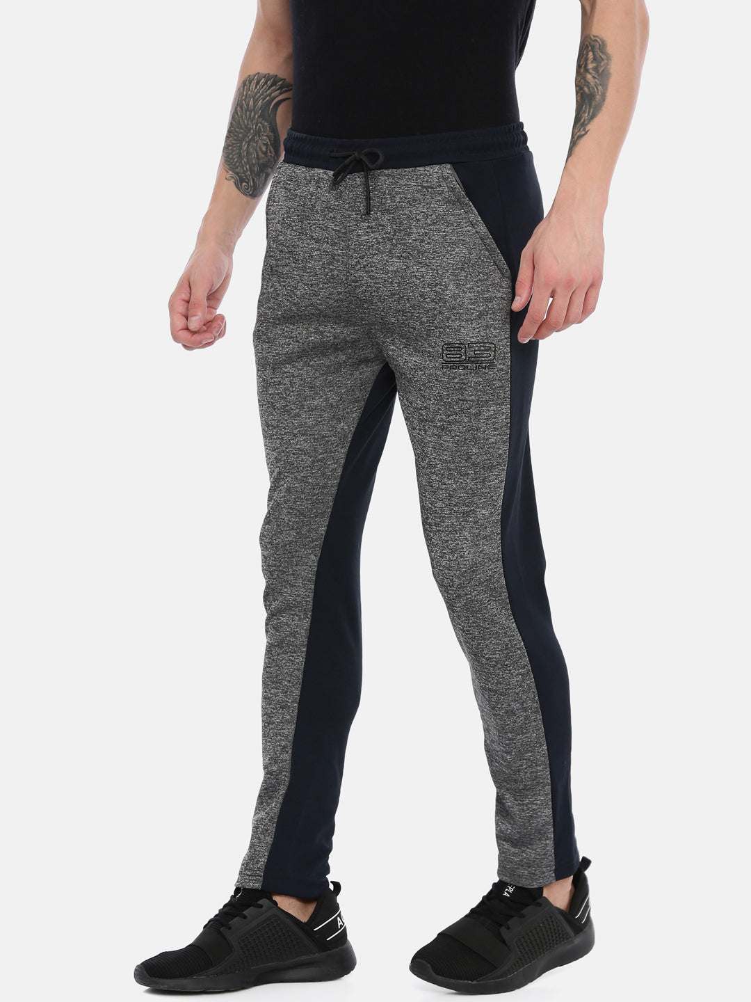 Men's Solid Tapered Fit Track Pants