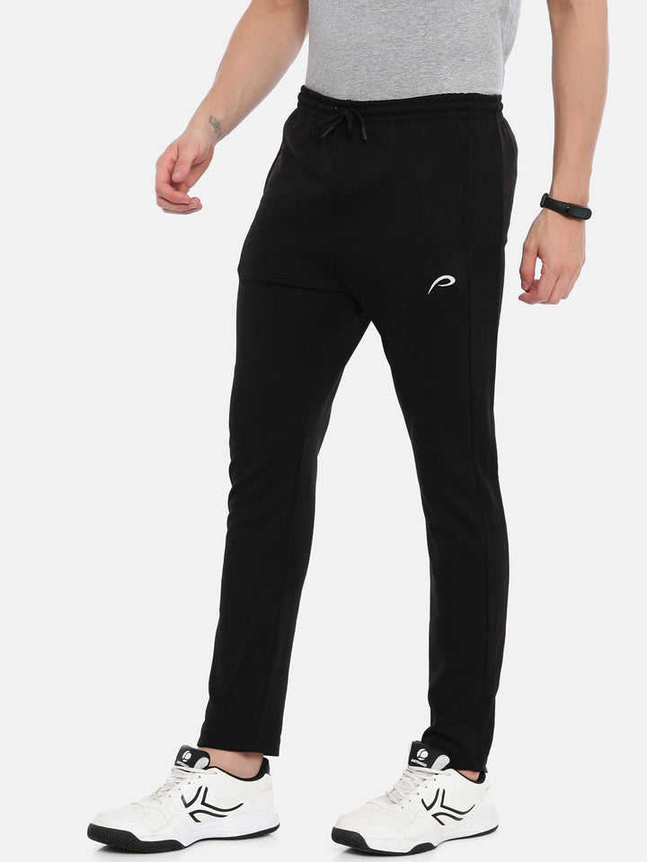 Men's Solid Tapered Fit Track Pants