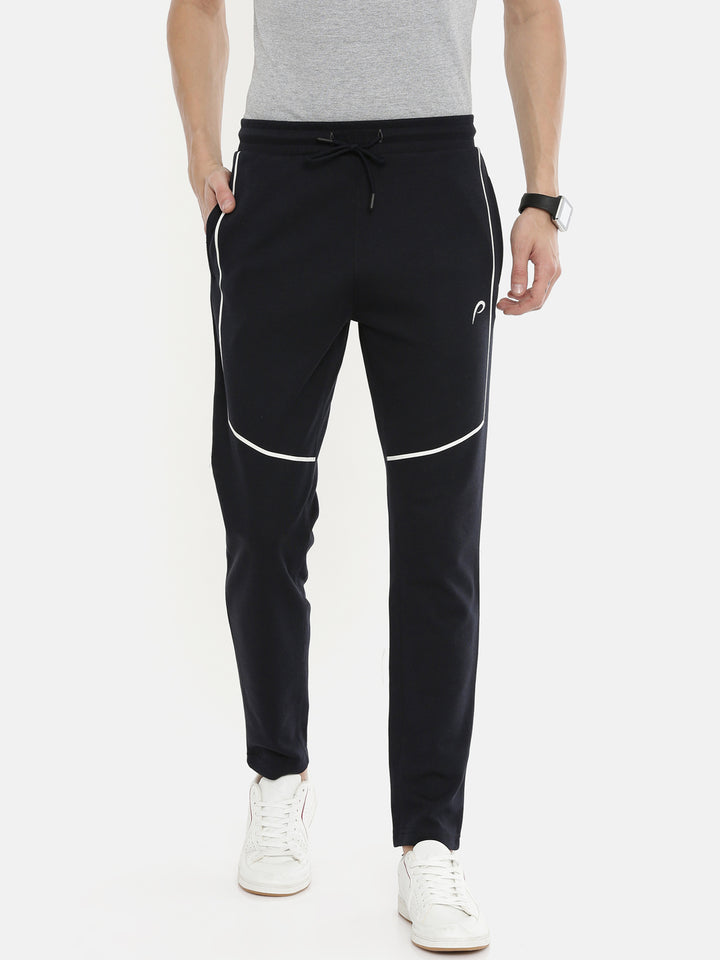 Men's Solid Tapered Track Pants