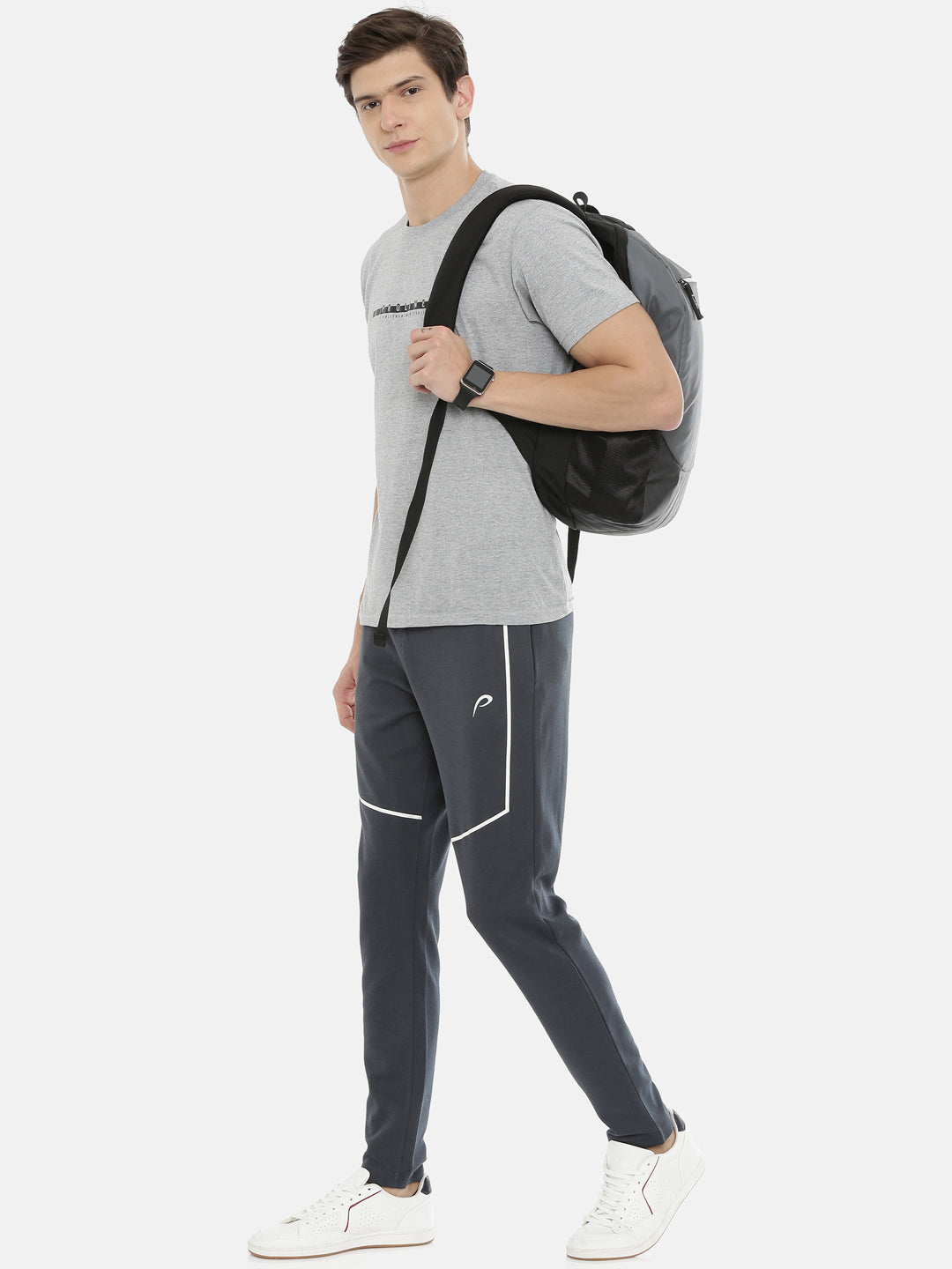 Men's Solid Tapered Fit Track Pants
