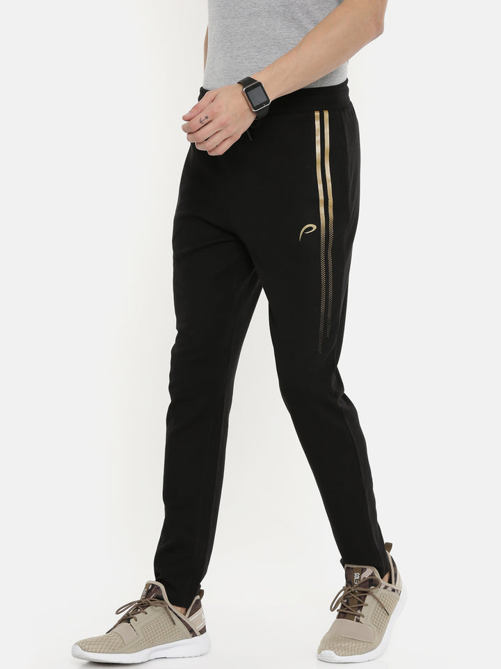 Men's Solid Tapered Fit Track Pants