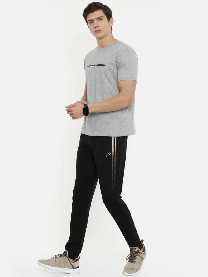 Men's Solid Tapered Fit Track Pants