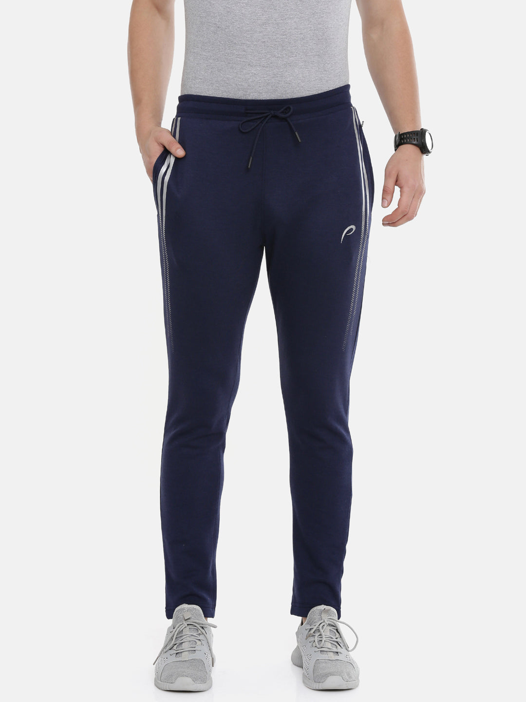 Men's Solid Tapered Track Pants