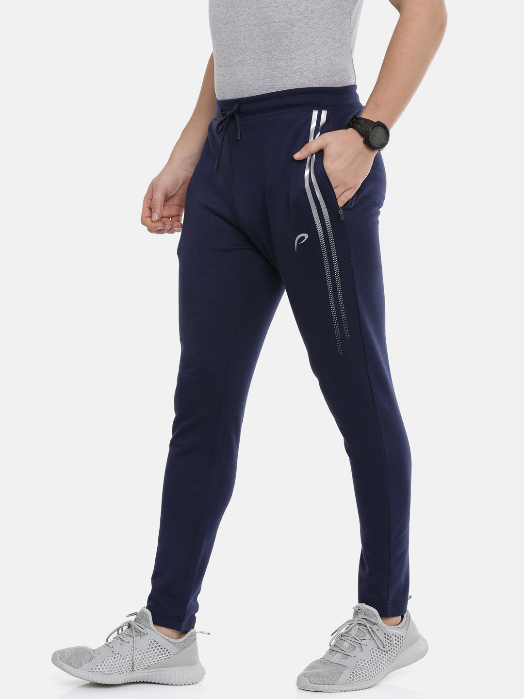 Men's Solid Tapered Track Pants