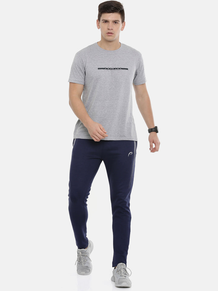 Men's Solid Tapered Track Pants