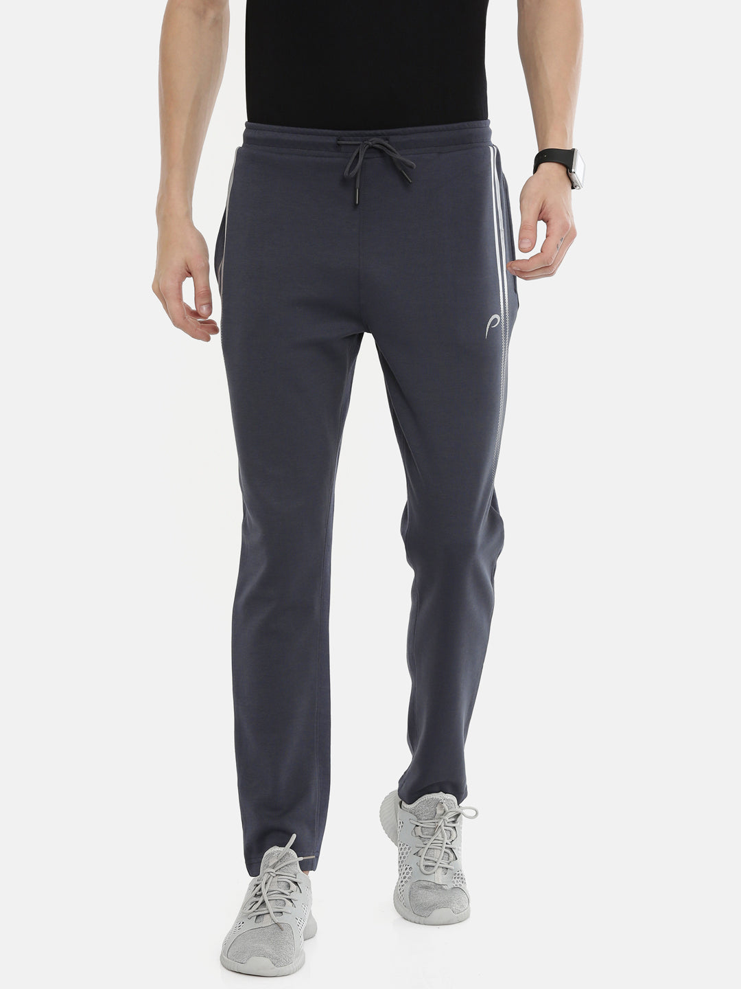 Men's Solid Tapered Fit Track Pants