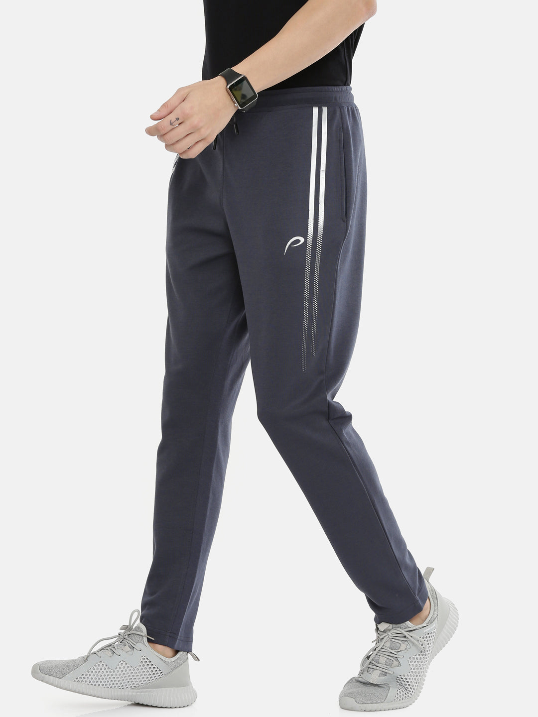 Men's Solid Tapered Fit Track Pants
