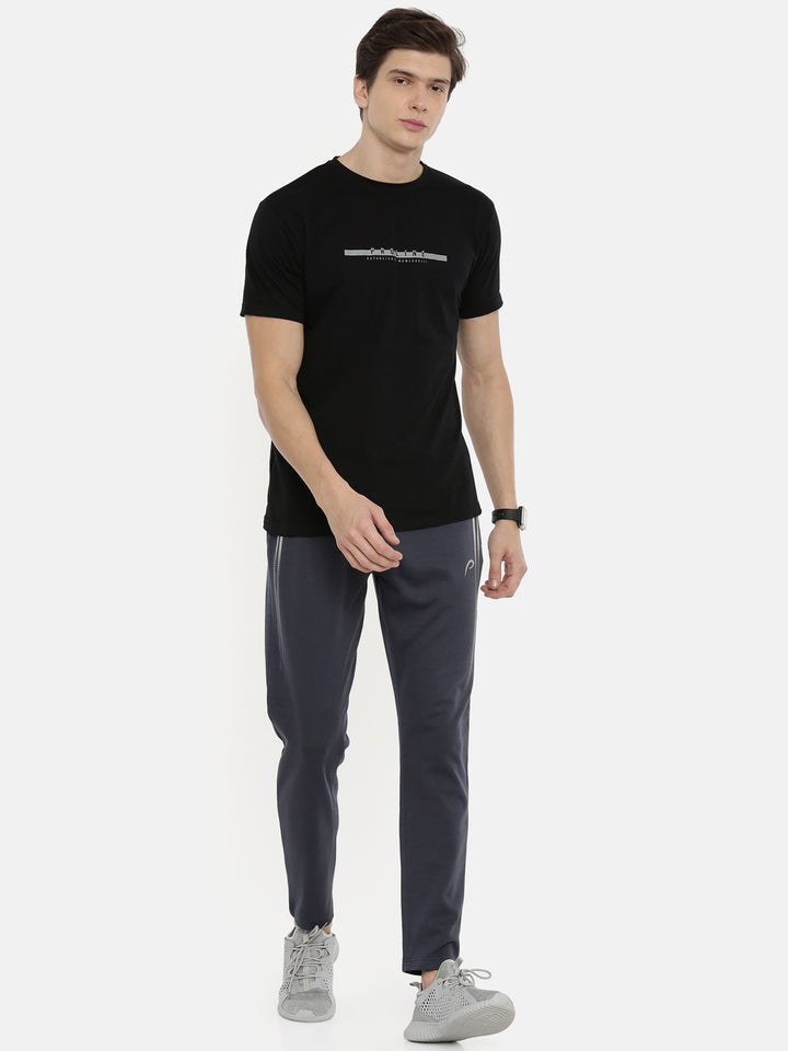 Men's Solid Tapered Fit Track Pants