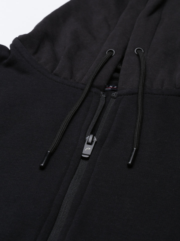 Men's Solid Comfort Fit Sweat Jacket