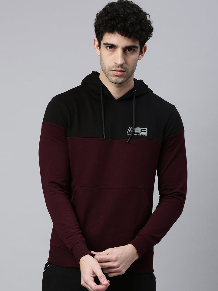 Men's Color Block Comfort Fit Sweat Jacket