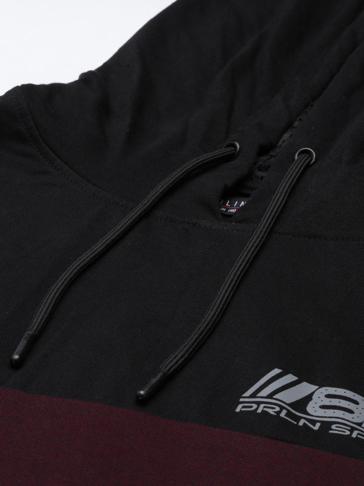Men's Color Block Comfort Fit Sweat Jacket