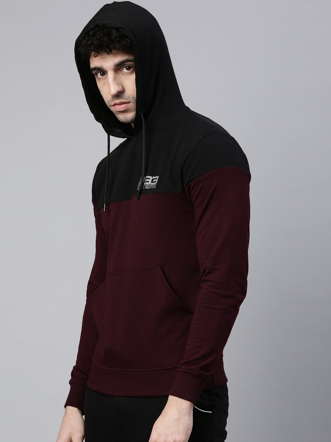 Men's Color Block Comfort Fit Sweat Jacket