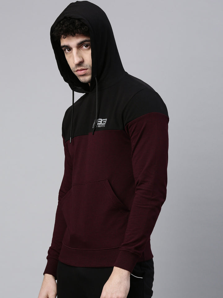 Men's Color Block Comfort Fit Sweat Jacket