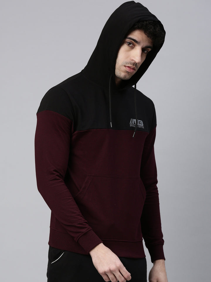 Men's Color Block Comfort Fit Sweat Jacket