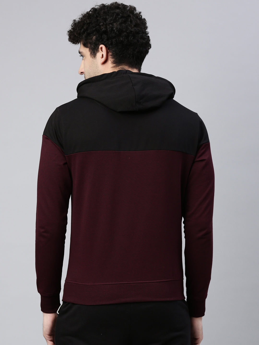 Men's Color Block Comfort Fit Sweat Jacket