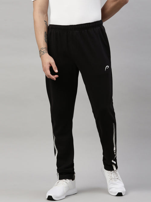 Men's Solid Tapered Track Pants