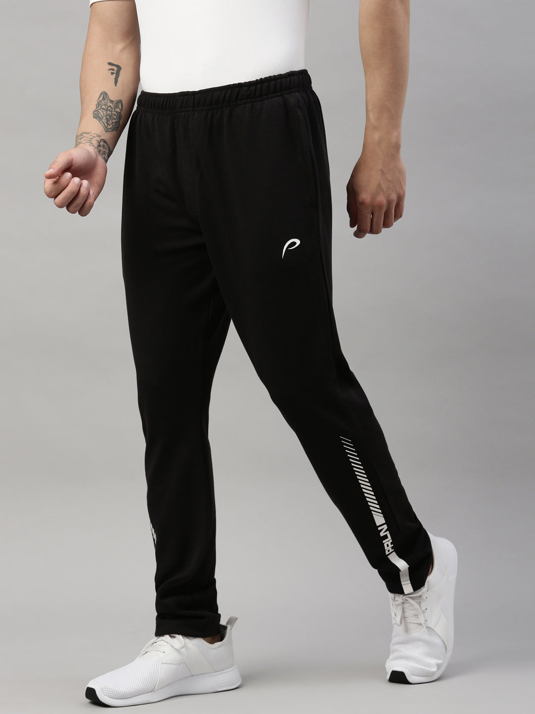 Men's Solid Tapered Track Pants