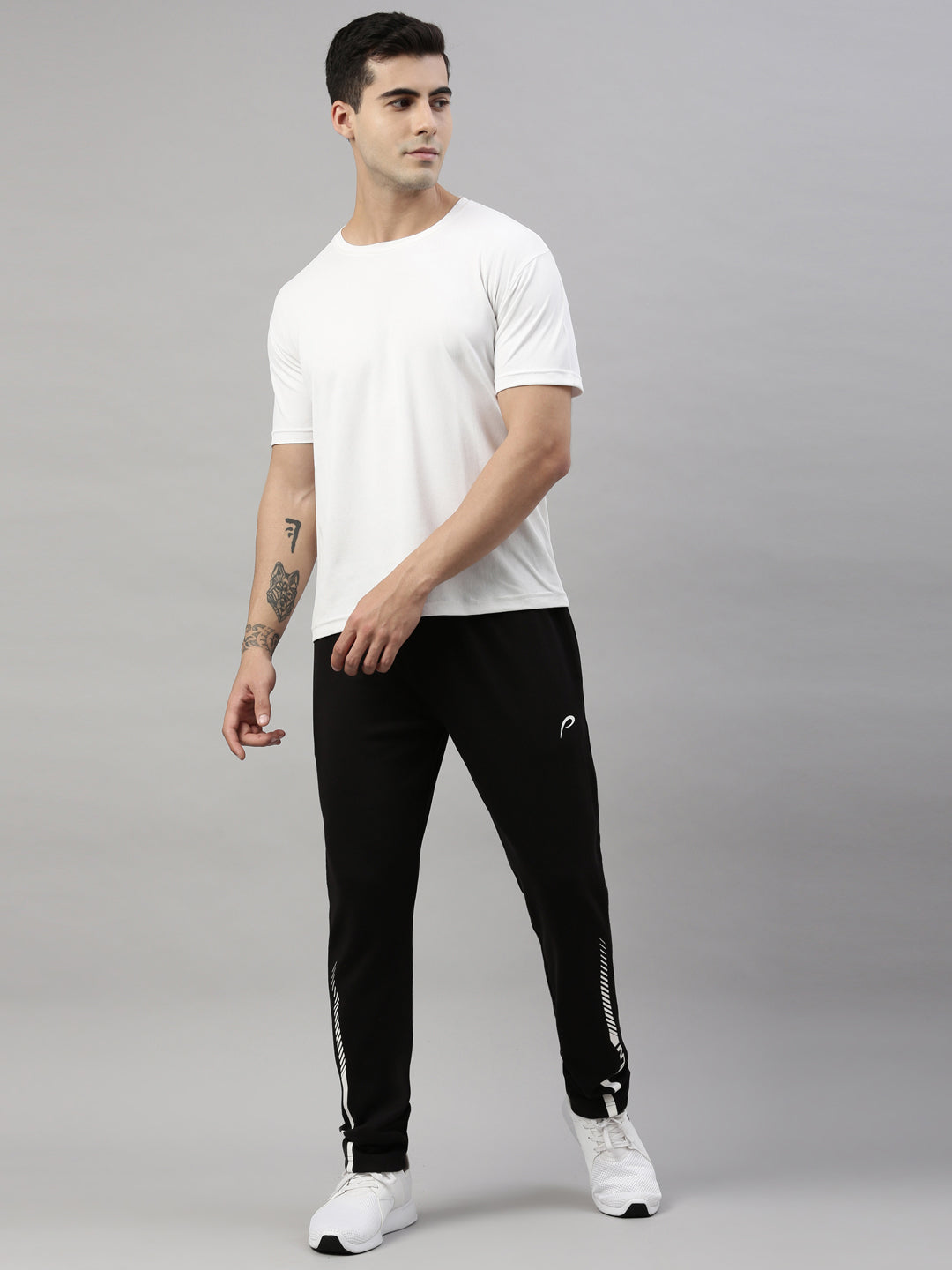 Men's Solid Tapered Track Pants