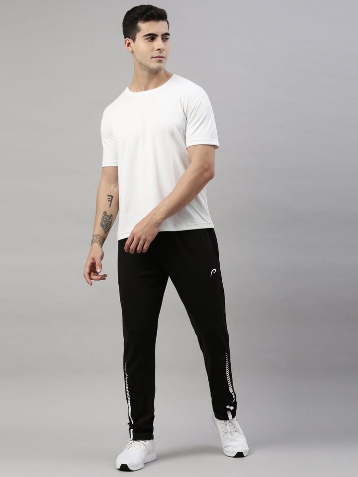 Men's Solid Tapered Track Pants