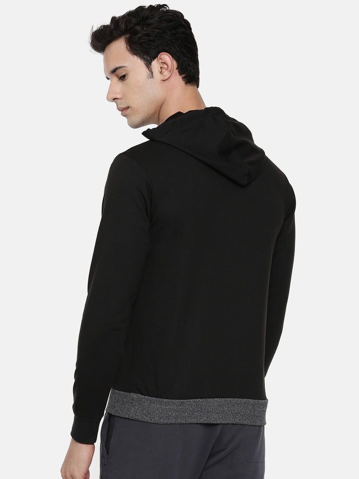 Men's Printed Comfort Fit Sweat Jacket