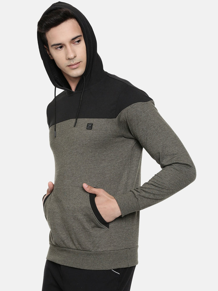 Men's Color Block Comfort Fit Sweat Jacket