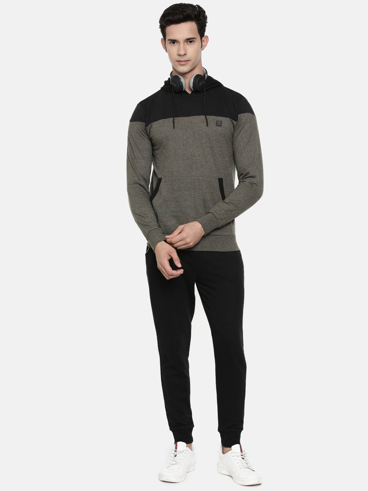Men's Color Block Comfort Fit Sweat Jacket