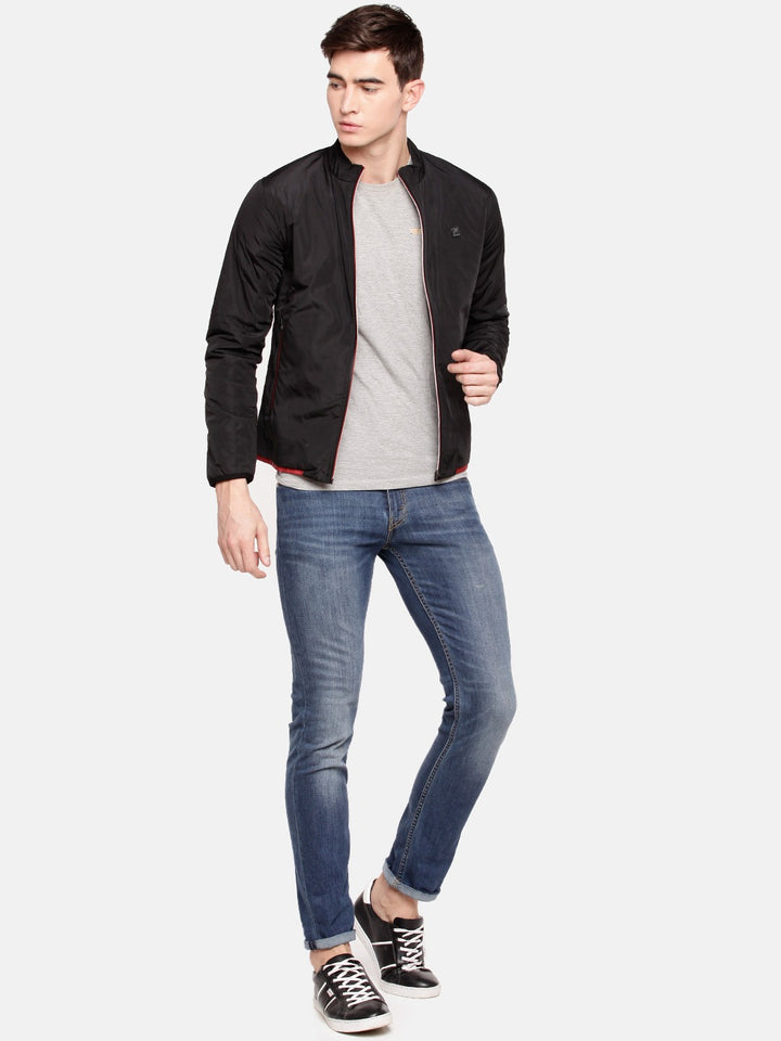 Men's Solid Comfort Fit Jackets