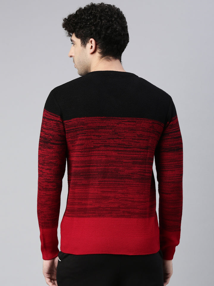 Men's Color Block Comfort Fit Jumpers