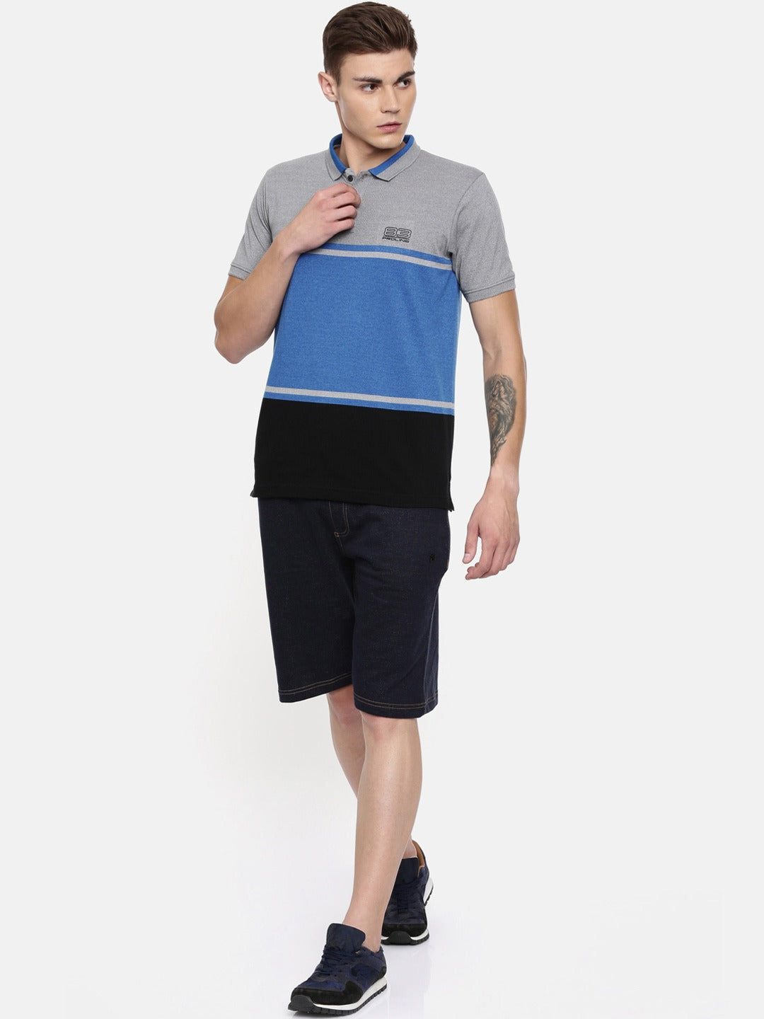 Men's Color Block Polos