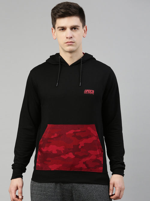 Men's Printed Comfort Fit Sweat Jacket
