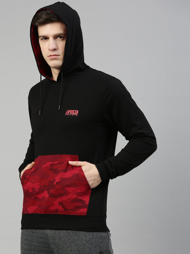 Men's Printed Comfort Fit Sweat Jacket