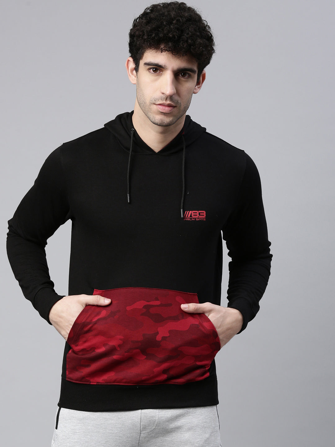 Men's Printed Comfort Fit Sweat Jacket