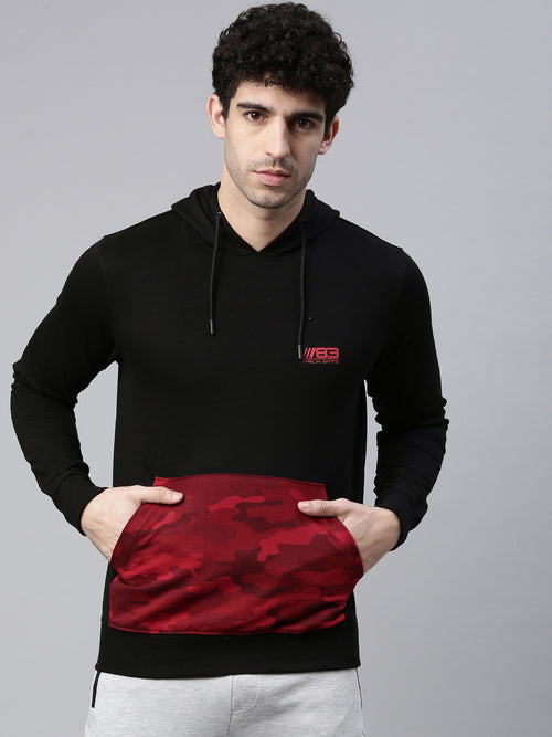 Men's Printed Comfort Fit Sweat Jacket
