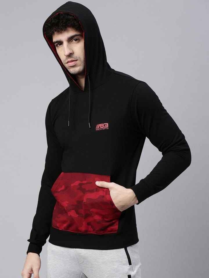 Men's Printed Comfort Fit Sweat Jacket