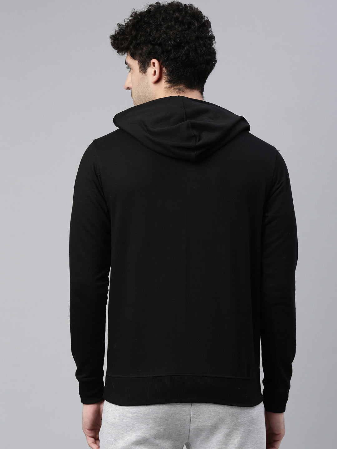 Men's Printed Comfort Fit Sweat Jacket