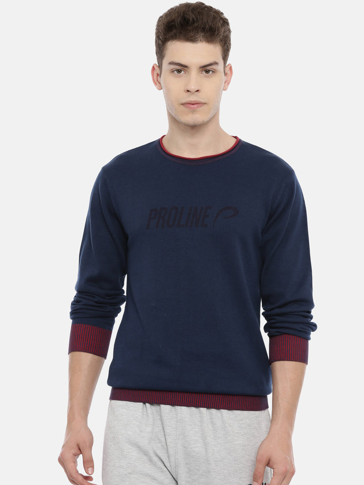 Men's Solid Comfort Fit Jumpers