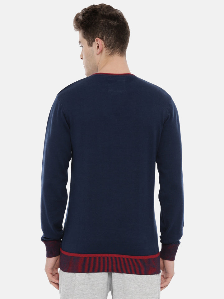 Men's Solid Comfort Fit Jumpers