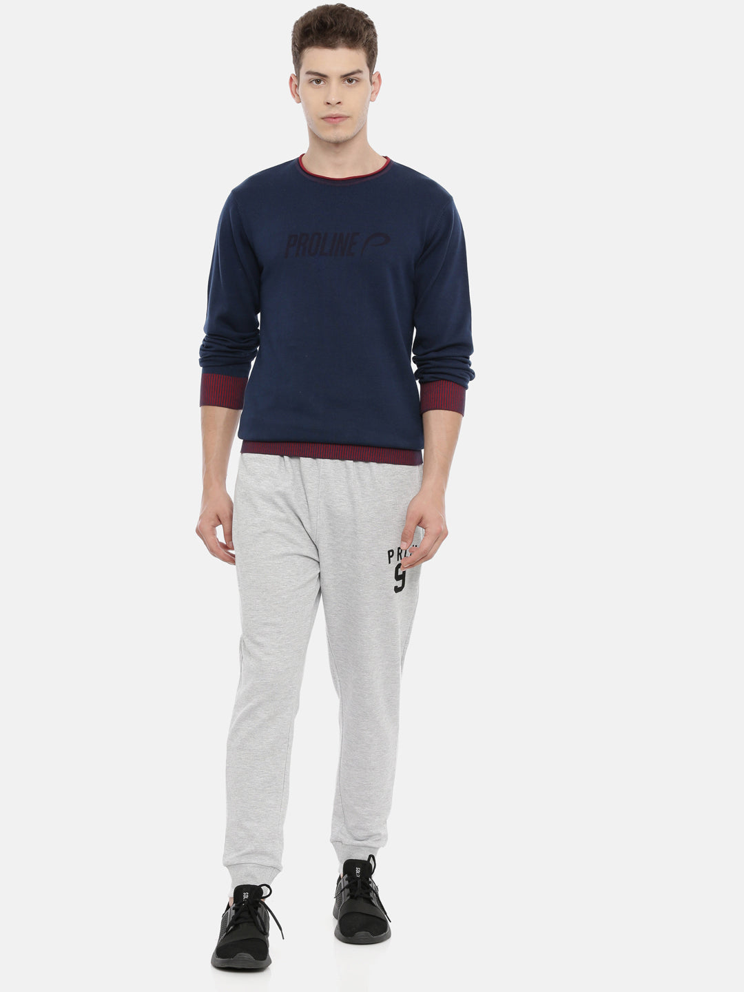 Men's Solid Comfort Fit Jumpers