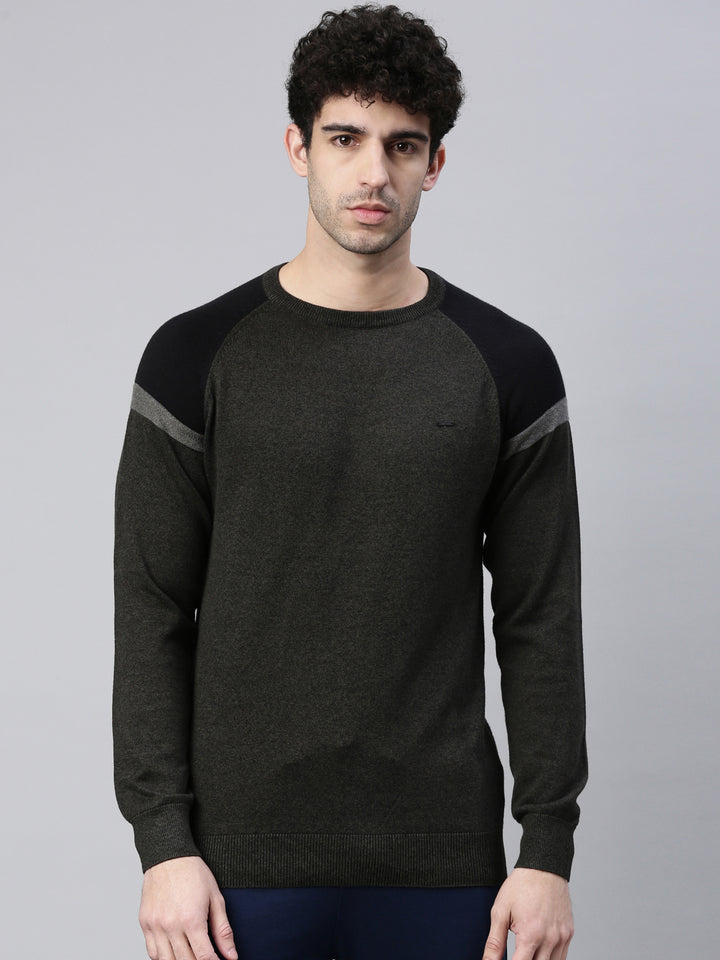 Men's Color Block Comfort Fit Jumpers