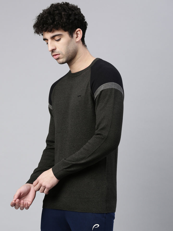Men's Color Block Comfort Fit Jumpers