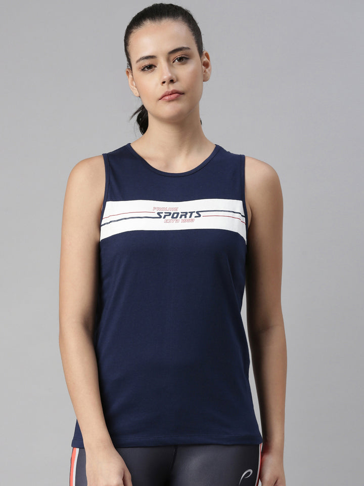 Women's Color Block Comfort Fit Tank Tops