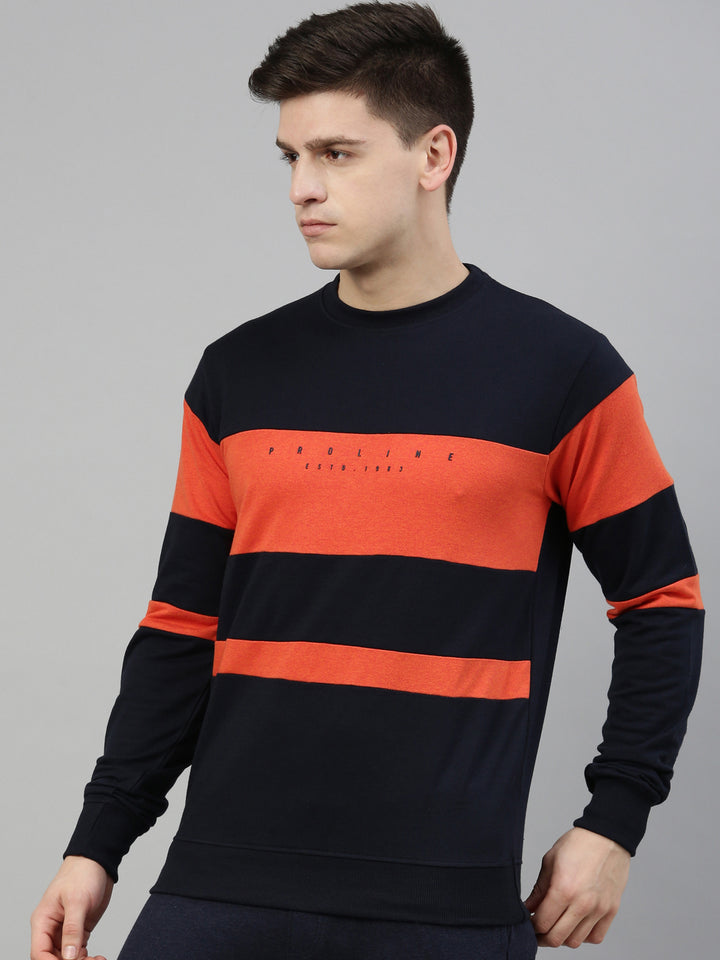 Men's Color Block Comfort Fit Sweatshirts