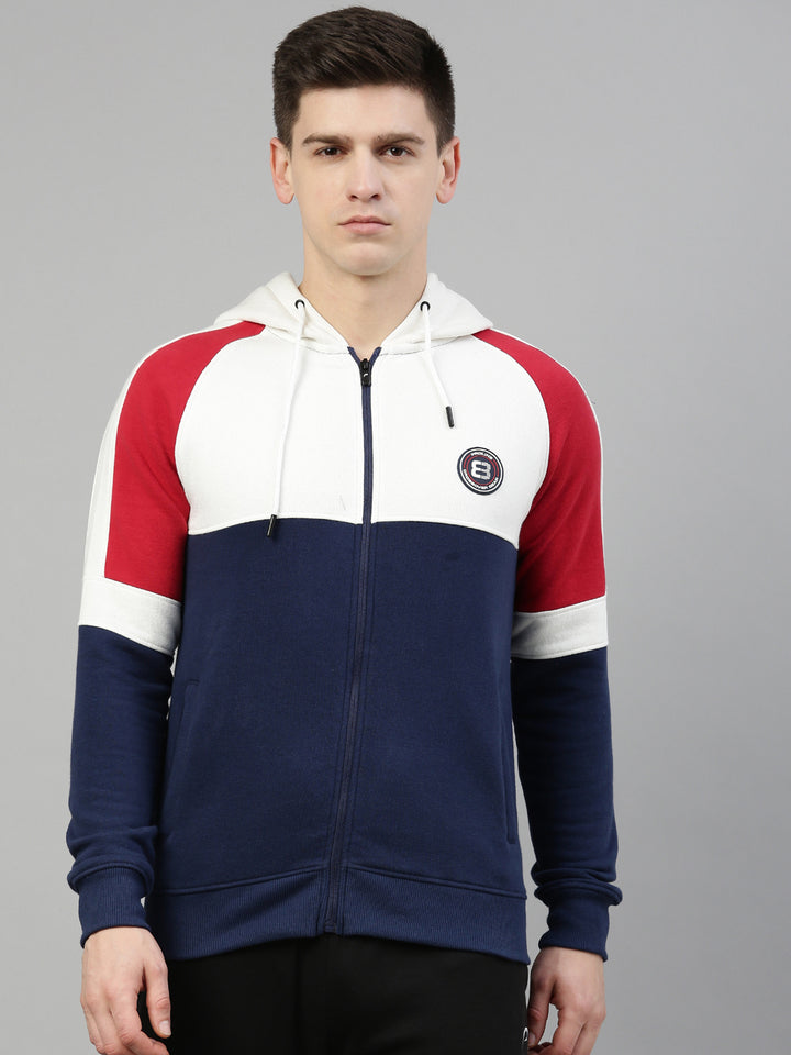 Men's Sports Red Front Open Sweatshirt