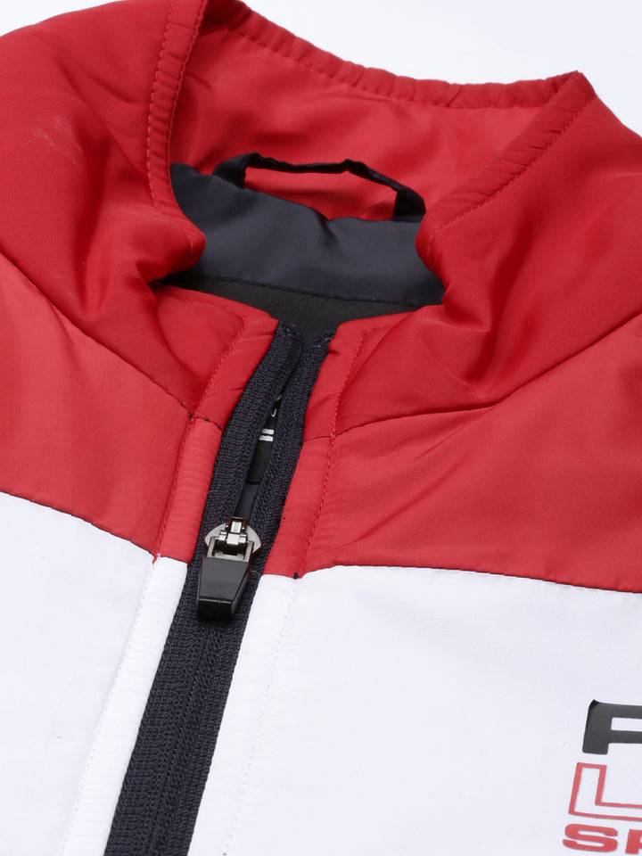 Men's Color Block Comfort Fit Wind Cheater