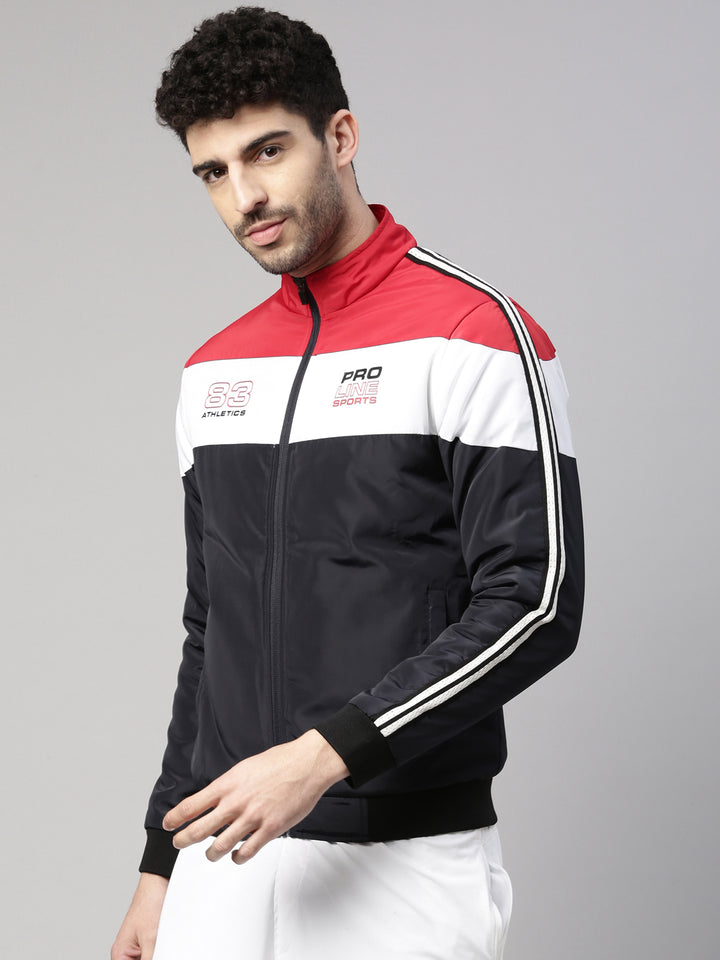 Men's Color Block Comfort Fit Wind Cheater