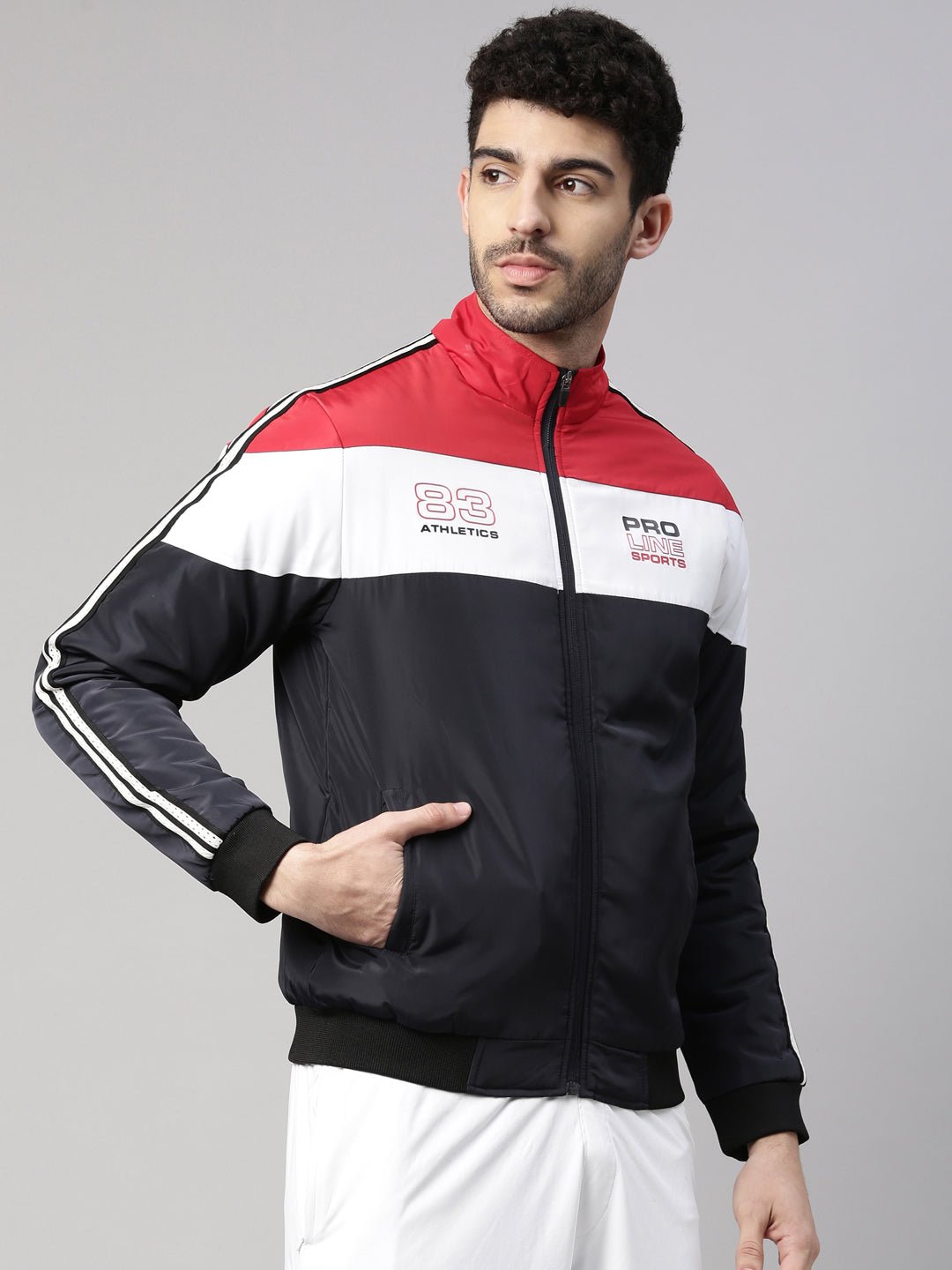 Men's Color Block Comfort Fit Wind Cheater