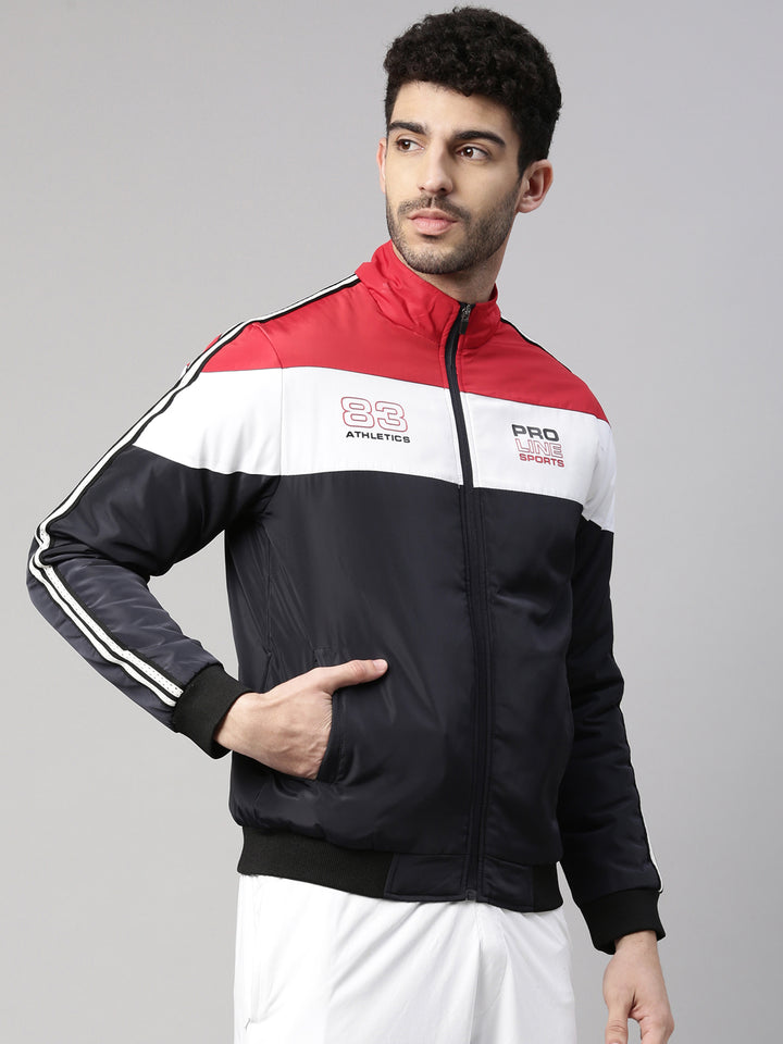 Men's Color Block Comfort Fit Wind Cheater