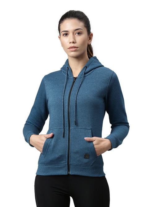 Women's Solid Running Sweat Jacket