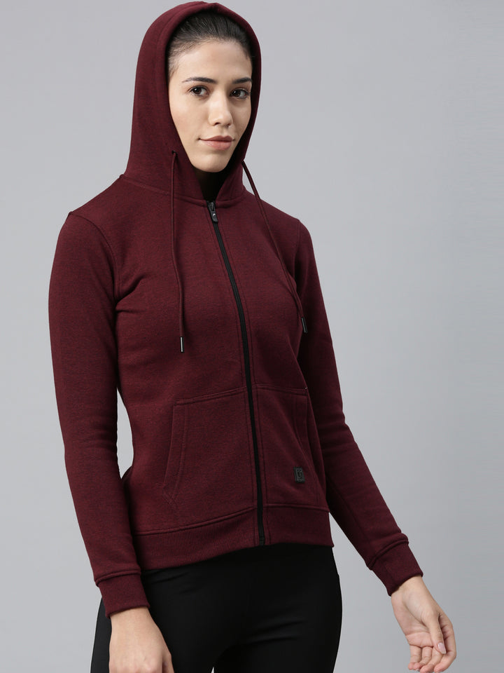 Women's Solid Running Sweat Jacket