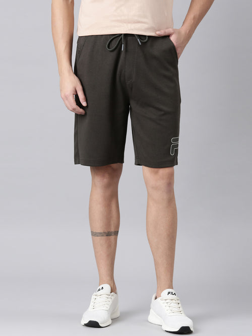 Fila Men Olive Shorts Regular Fit